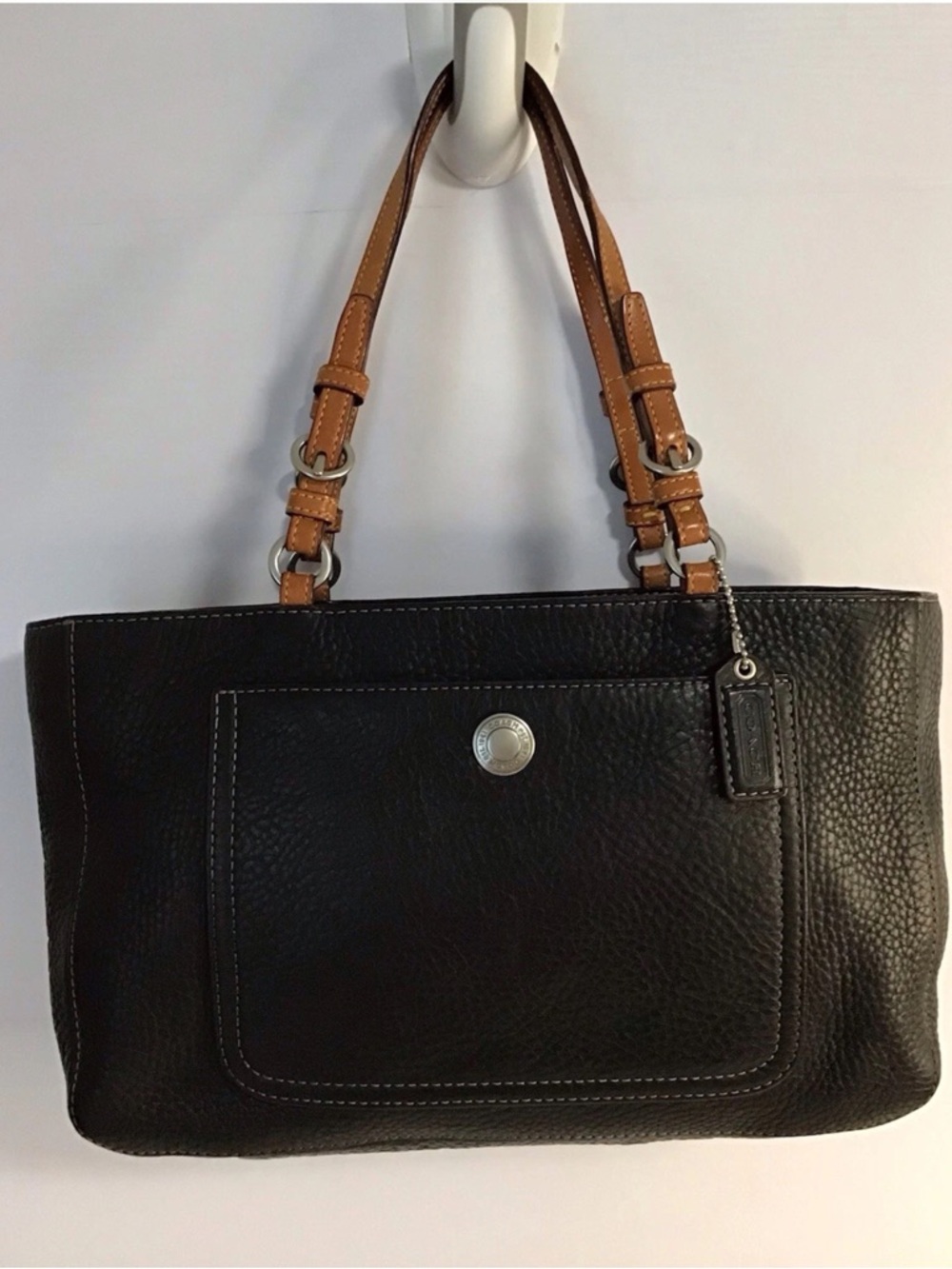 Vintage Coach Chelsea Handbag Purse  Pebbled Leather